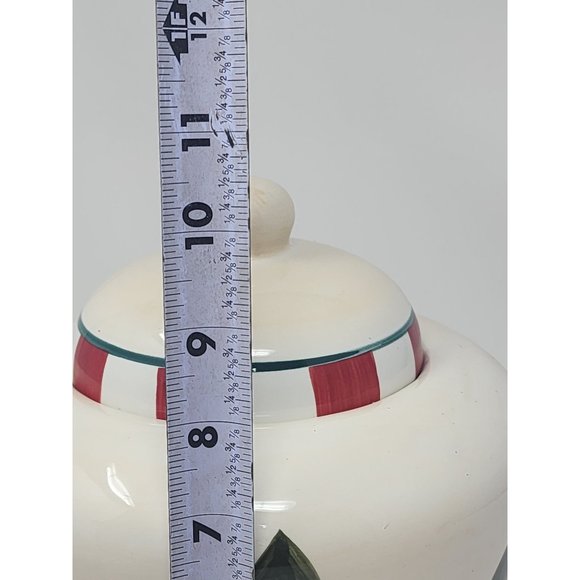 Crazy Mountain Snoman With‎ Birdhouse Evergreen Trees Christmas Cookie Jar - Picture 9 of 10